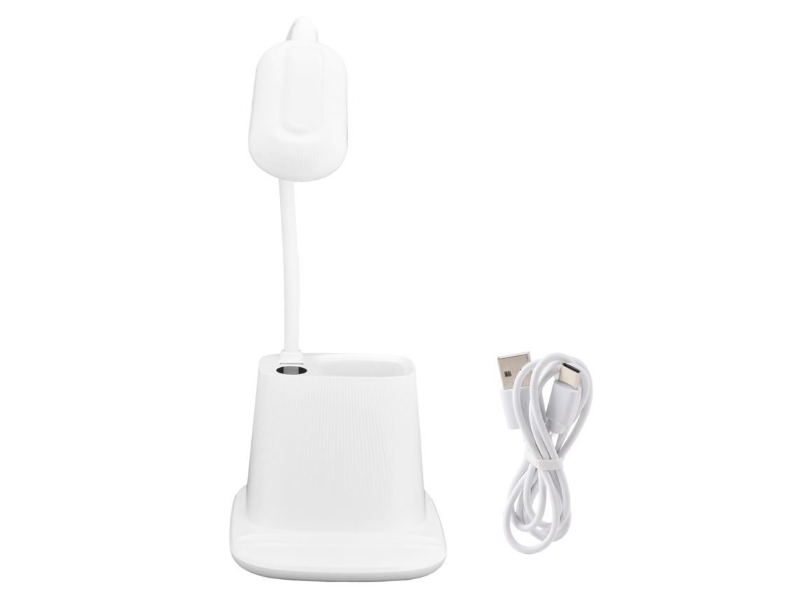 Lámpara de mesa plegable con pantalla digital y carga USB, ideal para el cuidado de los ojos, ideal para sala de estar y dormitorio.
