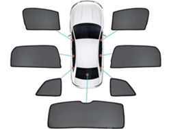Parasoles Delanteros Y Traseros Para Viajes De Verano Renault Koleos 2010-2016. Cortina Privacidad