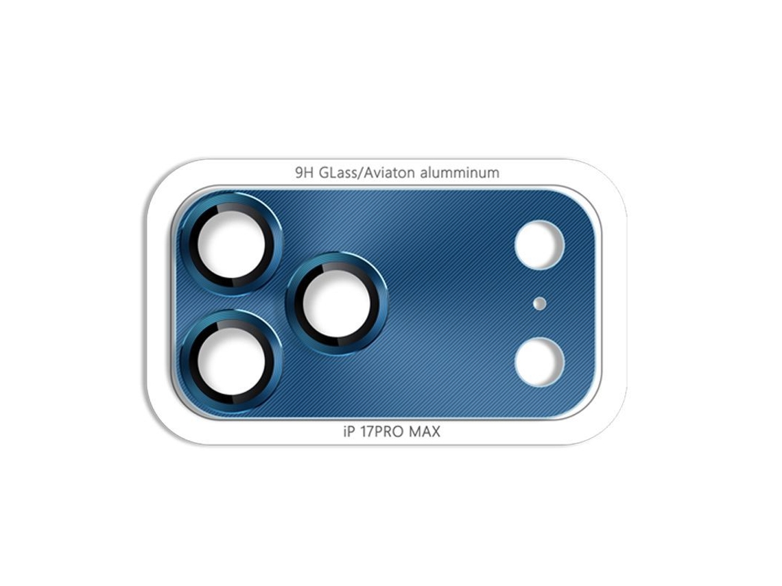 A Película Metálica Para Lentes É Adequada Paracapa Protetora Azul-escura Com Estampa De Cd Para Iphone 11 Pro