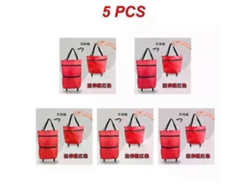 Bolsa de compras plegable, carrito con ruedas, organizador de verduras, portátil. GOKOCO