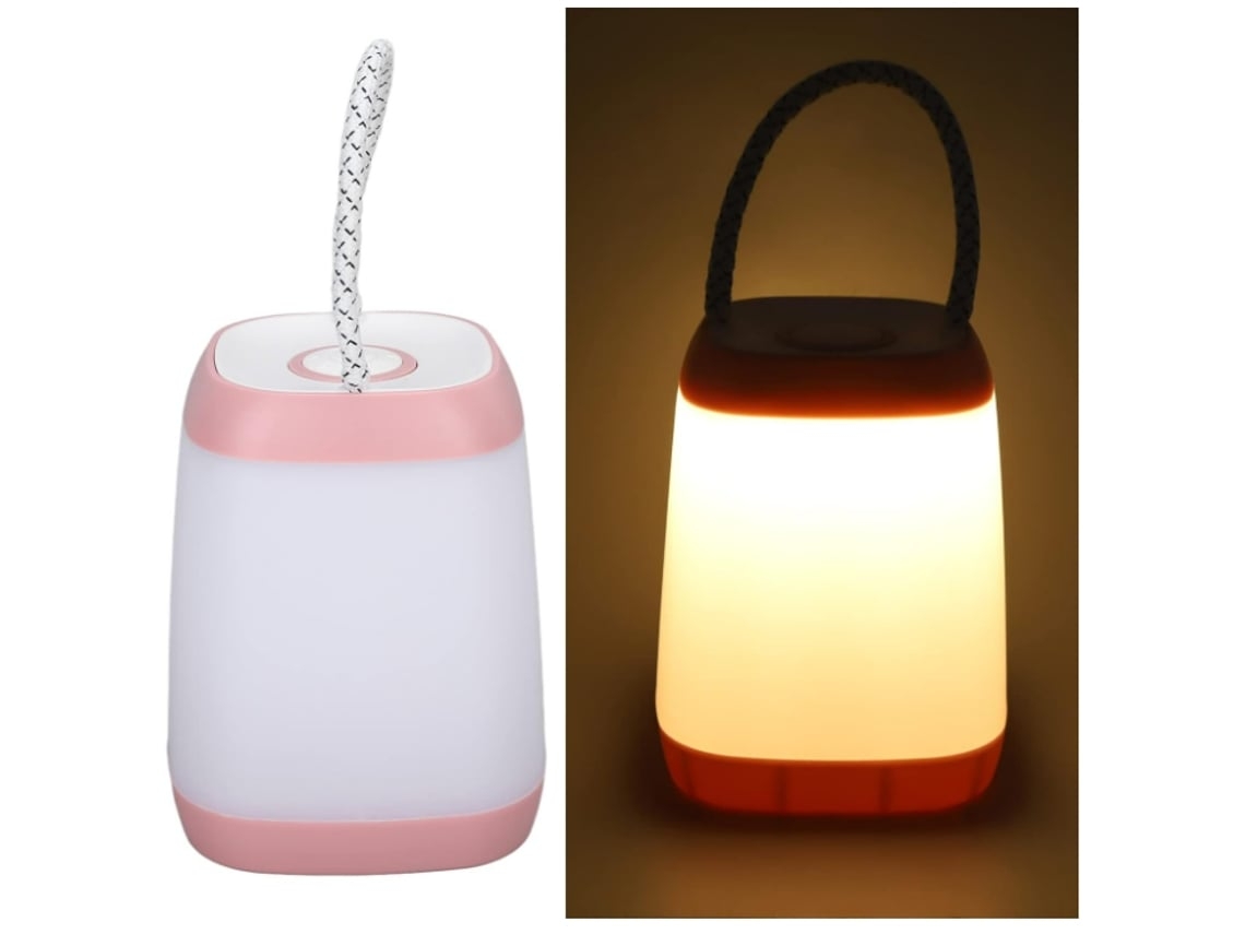 Luz nocturna portátil LED con batería de larga duración, luz nocturna portátil para acampar al aire libre, color blanco Vledary