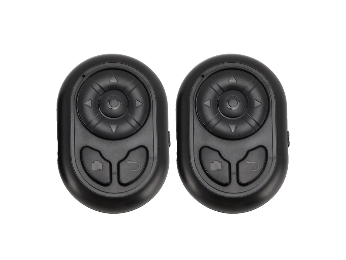 2 Mandos A Distancia Bt5.3 Para Teléfono Móvil, Tableta, Cámara, Vídeo, Control Inalámbrico, Color Negro.