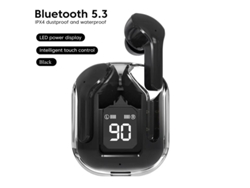 Auriculares Inalámbricos Air Alimentación Led Inalámbrica Pantalla Digital Sonido YIZHOOD Bluetooth Negro
