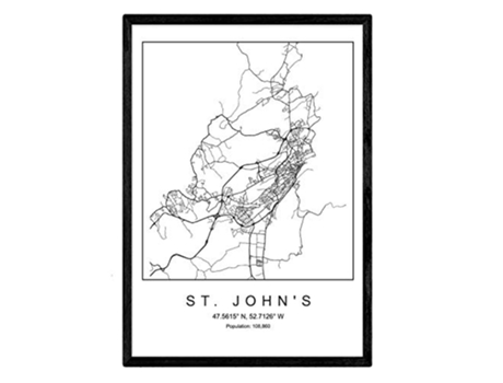 Lámina NACNIC Mapa St John's (A3)