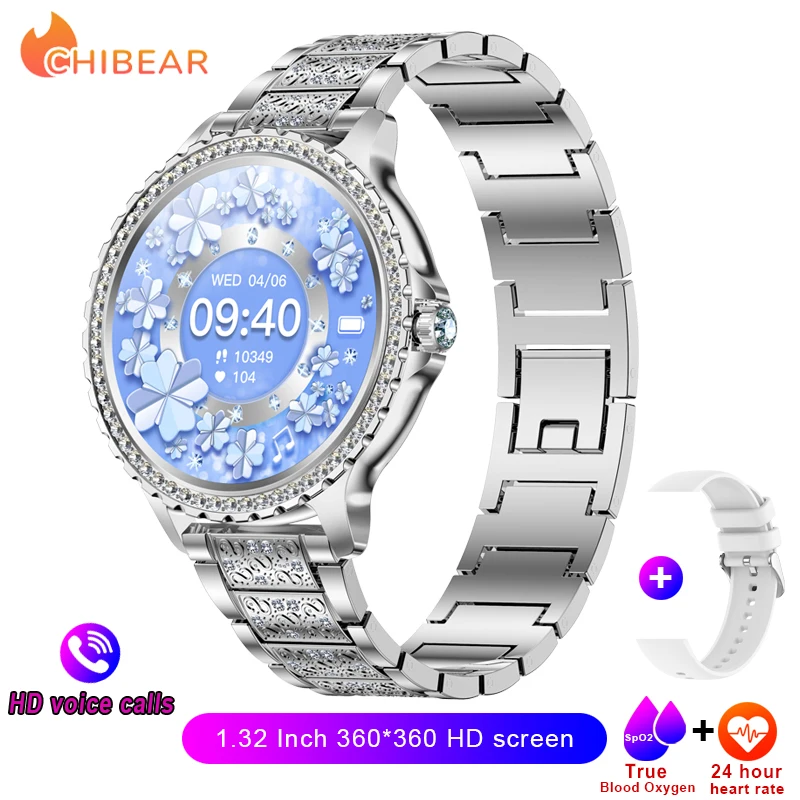 Reloj inteligente MDUG con pantalla AMOLED, 1,32