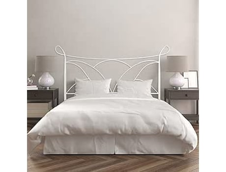 Cabecero de Forja Salvatore Color Blanco Cabezal para Cama de 135 Cm Cama Matrimonio FACTORY MUEBLES