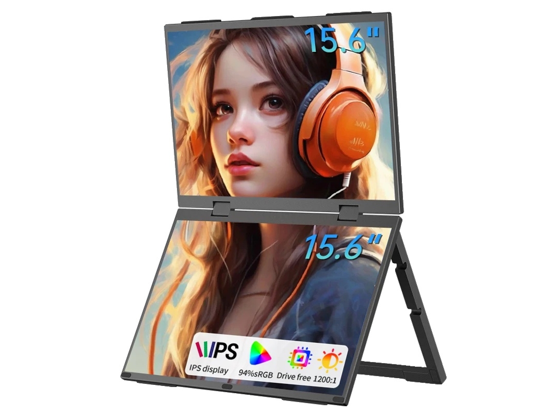 Monitor portátil, doble pantalla, alta definición, B156 Ssf06l9 OEM