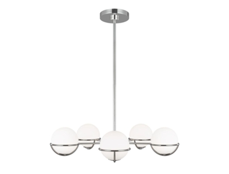 Candelier FEISS (Fe-apolo5-PN) Apollo Steel, Glass G9 5 Bulbos