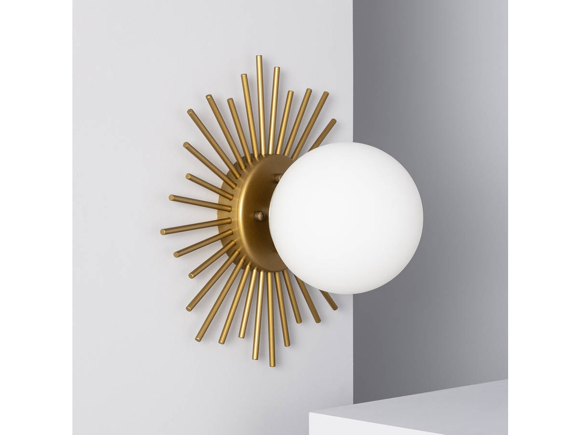 Lámpara de Pared LEDKIA Moon (Dorado - E14 - 60 W)