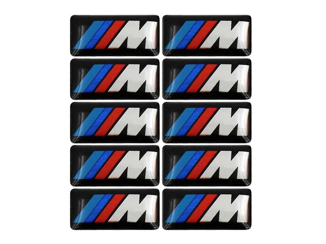 10 Emblemas Bmw Para Llantas De Aluminio De 19x11 Mm Para Las Series 1/3/5/7/x1/x3/x5/x6