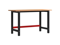 Banco De Trabajo VIDAXL Marrón Oak Wood (140 x 60 x 81.5 cm)
