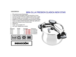 Bra new star olla presion clasica   4,50 litros ø22 cm 185501