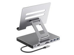 Estación de acoplamiento USB C para portátil, soporte de aleación de aluminio, compatible con Bestvite