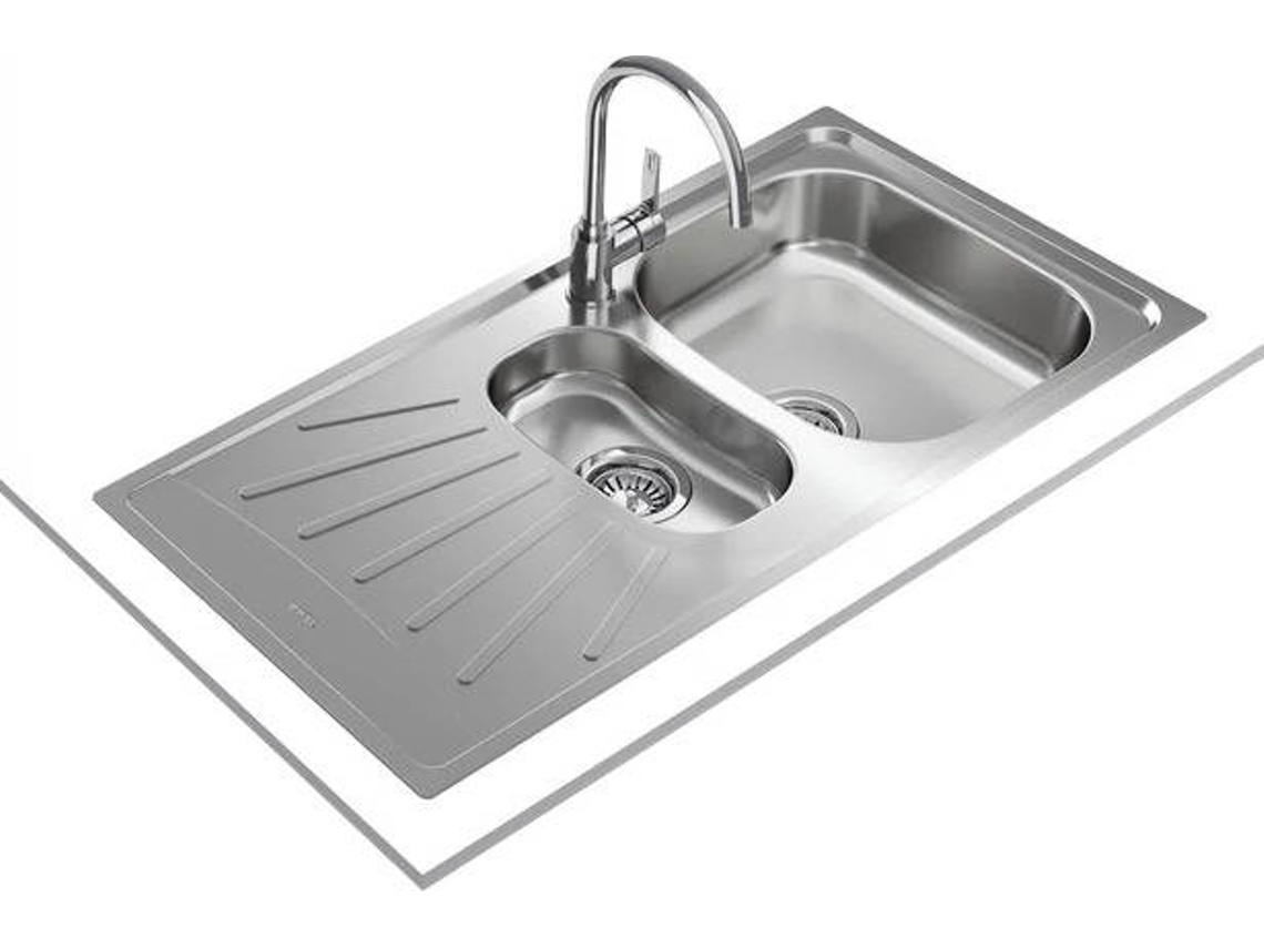 Fregadero Reversible TEKA Starbright 60 E-XP 11/2B 1D (50 x 98 cm - Empotrado - Inox)