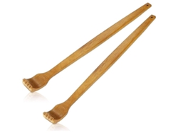 Raspador De Espalda Manual De Madera Con Mango Largo Para Masajear Y Proporcionar Alivio Inmediato, 40 Cm (16 Pulgadas), 2 Unidades.
