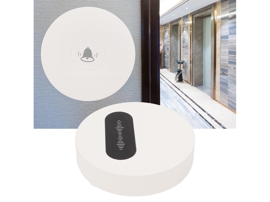 Timbre De Puerta Inalámbrico Autonomo Impermeable Con 58 Melodías Para Hogar Apartamento Enchufe Uk