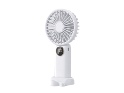 Ventilador USB portátil con carga digital - Blanco