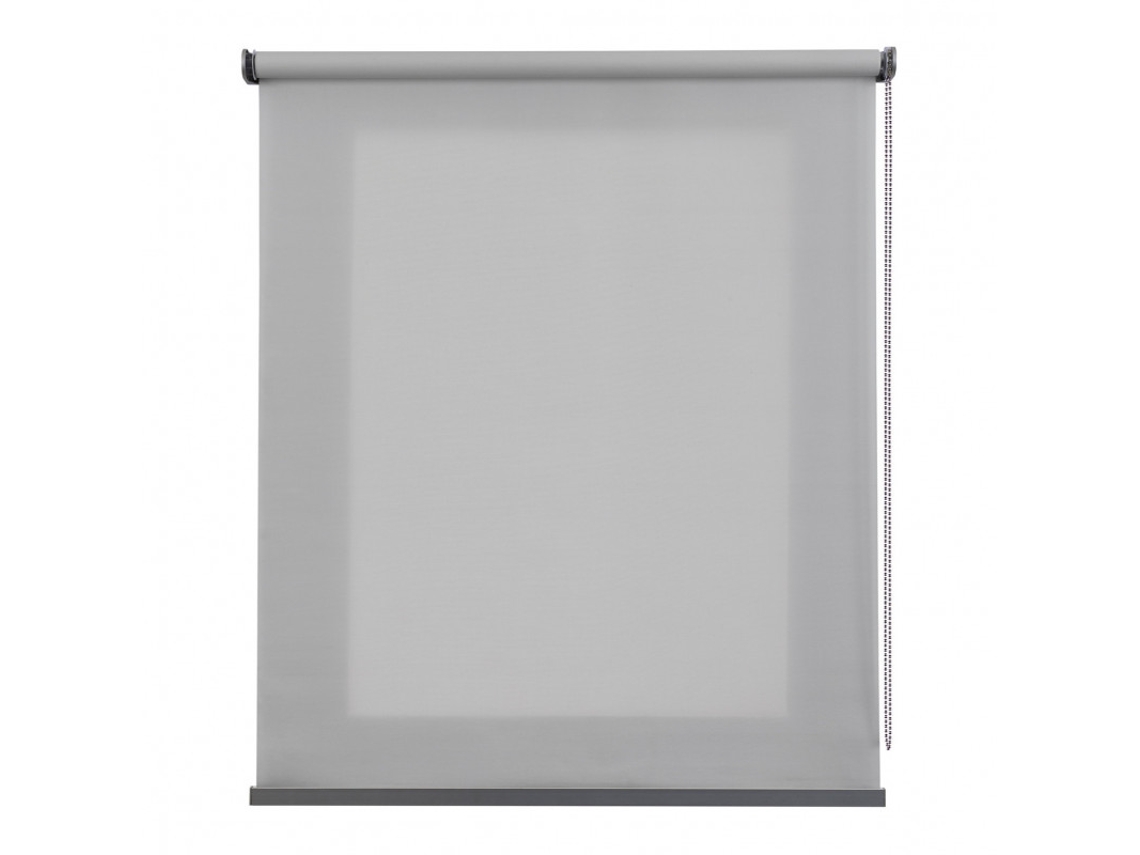 Estor translúcido Estores enrollables Premium con acabados en aluminio Gris Claro, 45 x 180 cm STORESDECO