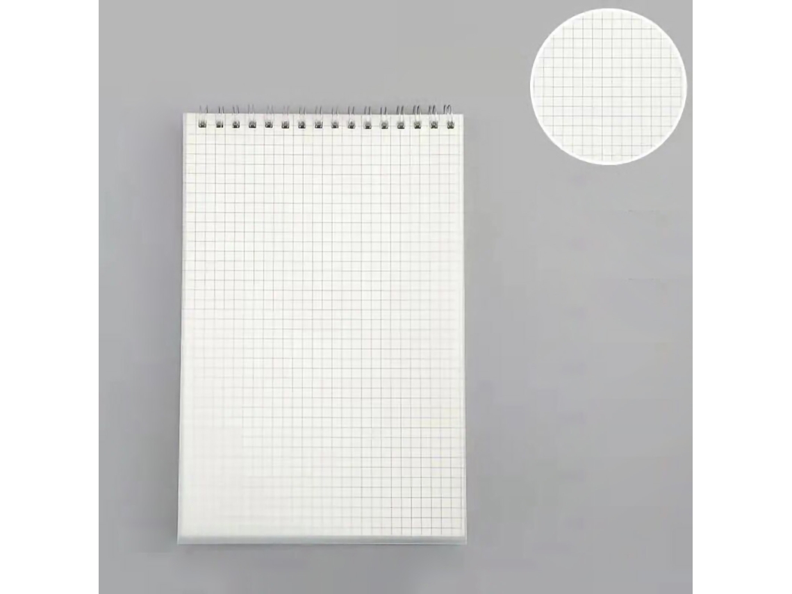 Cuaderno De Alambre Superior Con 80 Hojas, Papel Grueso, Cuadrícula A5, Útil Y Práctico Para Notas Diarias