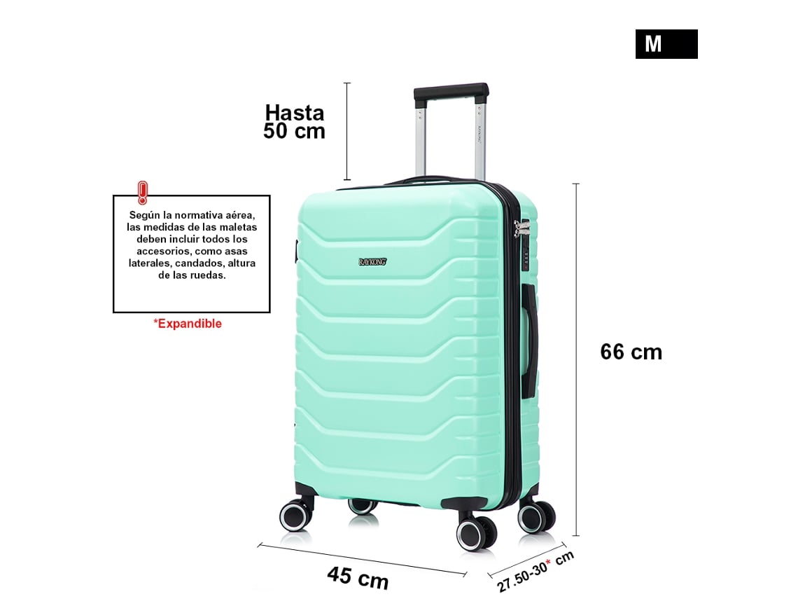 Maleta mediana expandible Abspc 66 x 45 x 27,50 cm (extendida 30