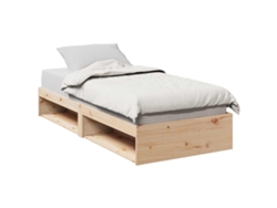 Divánsilla Sin Colchón 75x190 Cm Madera Maciza De Pino Wsd21690