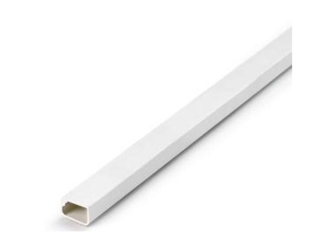 Canaleta adhesiva 20x10x2mt blanca tira 2 mt