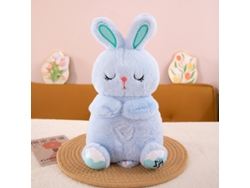 Lindo Juguete De Peluche Para Calmar Y Arrullar Al Bebé Para Que Se Duerma, Versión Azul Del Conejo Durmiente.