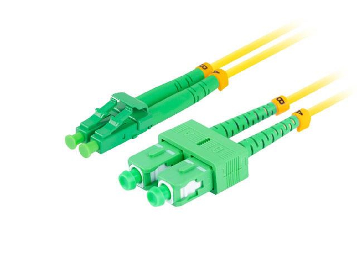 Cable De Fibra Óptica Lanberg Fo-sala-sd11-0010-ye Sc/apc A Lc/apc 1 M Amarillo