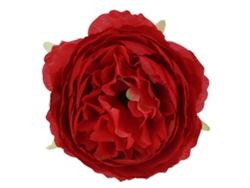 10 flores artificiales para bodas y decoración del hogar, rojas