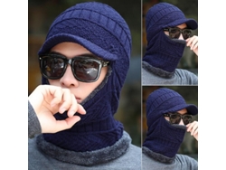 2026-bufanda Snood Balaclava Para Hombre Invierno Calientita Tejida Con Gorro Capucha Ski Mascarilla Cara