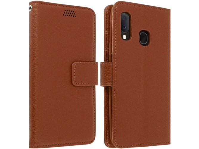 Funda Samsung Galaxy A20e AVIZAR Wallet Marrón