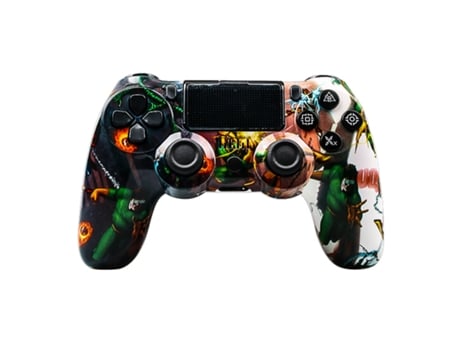 Mando PS4 KINSI Doble Vibración Multicolor (Inalámbrico)