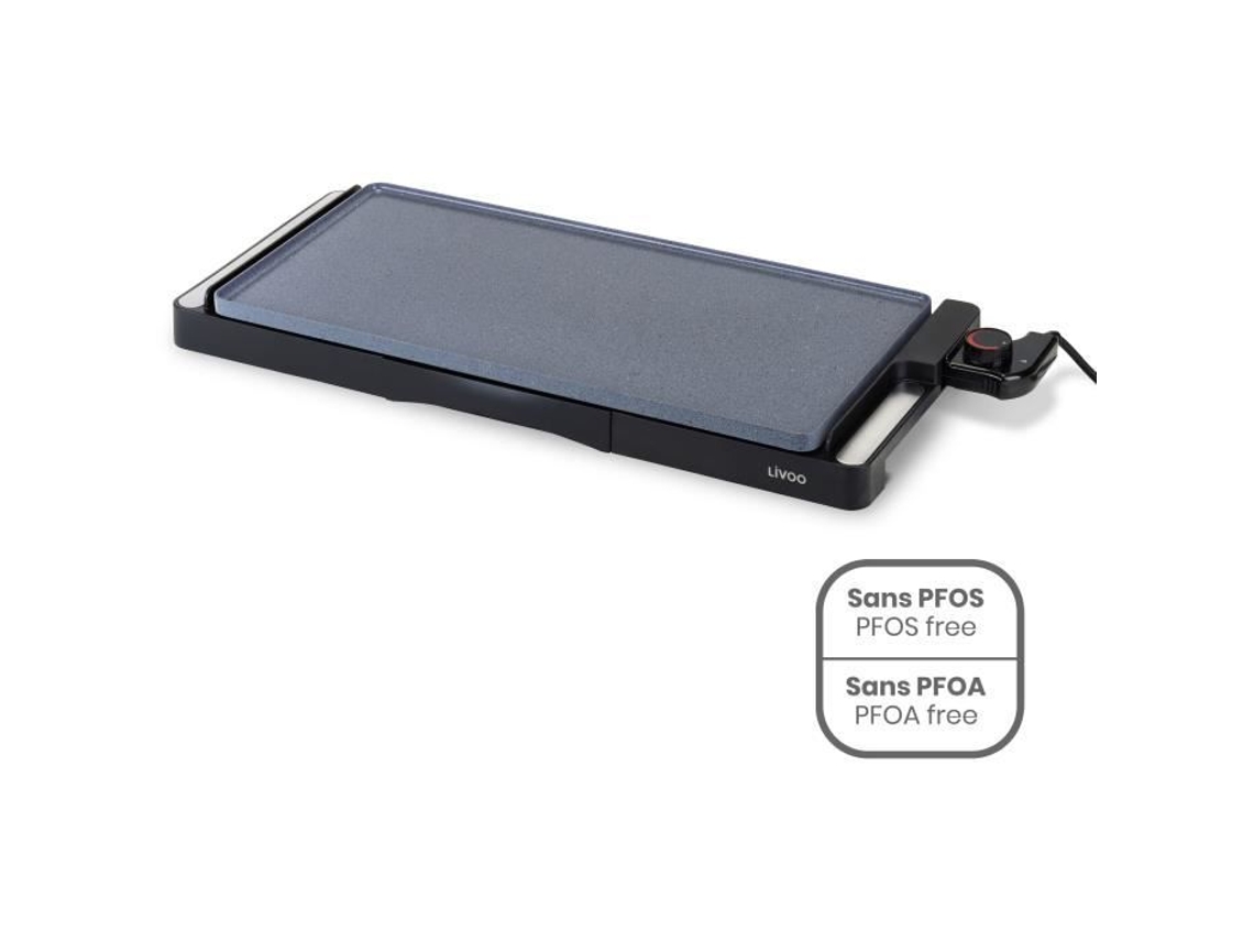Tabla de planchar Livoo Doc320 2200W con revestimiento cerámico, placa de aluminio fundido extraíble y termostato regulable