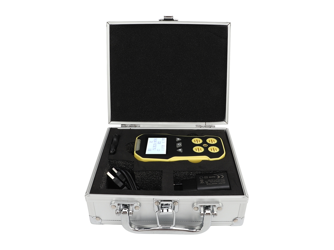 Monitor portátil de gas ABS, medidor multigas, detector de gases combustibles para CO, H₂S y O₂
