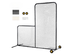 Pantalla L 213x213cm Pantalla Protectora para Béisbol y Sóftbol con Ruedas y Bolsa Tekmaquinas