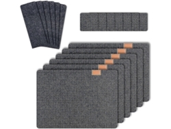 Rebe-manteles De Mesa Set De 6 Resistentes Al Calor Lavables Con Posavasos Y Bolsas Para Cubiertos Fieltro Ecológico