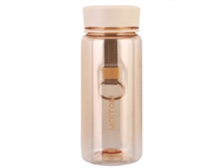 MEOIRUERY Vaso de Agua 400ml, Botella Deportiva Sencilla, Vaso Portátil Personal para Exterior (Caqui)