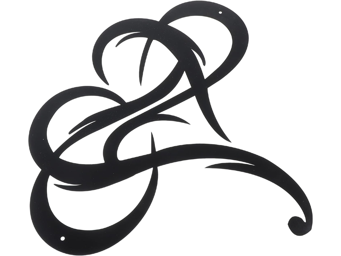 Decoración Pared Sencilla Elegante Forma Corazón Negro Adorno Atractivo Único Estar Balcón Sala