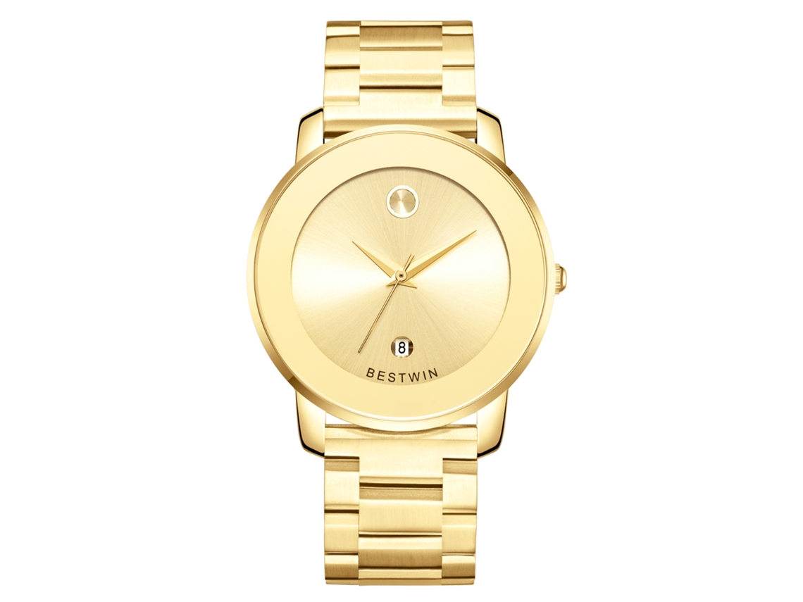 Reloj De Cuarzo Para Hombre (dorado)