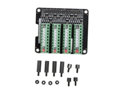 Placa De Bornes Con Luz Led Módulo 3.3v 3a Para Rpi A+3a+b+2b 3b 3b+4b