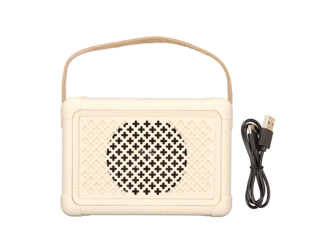 Altavoz Bluetooth Inalámbrico Portátil Retro Mini Estéreo Decorativo Para Fiestas En La Playa
