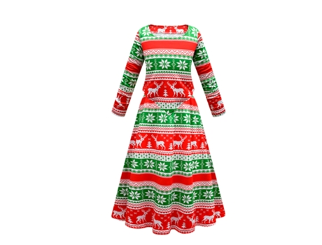 Disfraces navideños cosplay vestido infantil 100