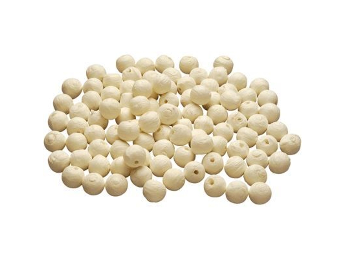 Esfera de celulosa de 30 mm de diámetro blanca - bolsa de 50