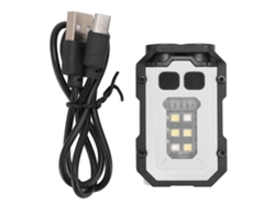 2026-linterna Edc Mini Potente 300lm Recargable Usb Con Base Magnética Impermeable Ipx4 Llavero De Bolsillo Blanco