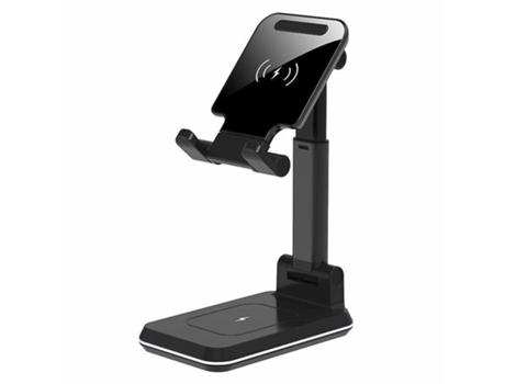 Estación de Carga Sem Rápido Qi para Apple, Samsung BISBISOUS Negro