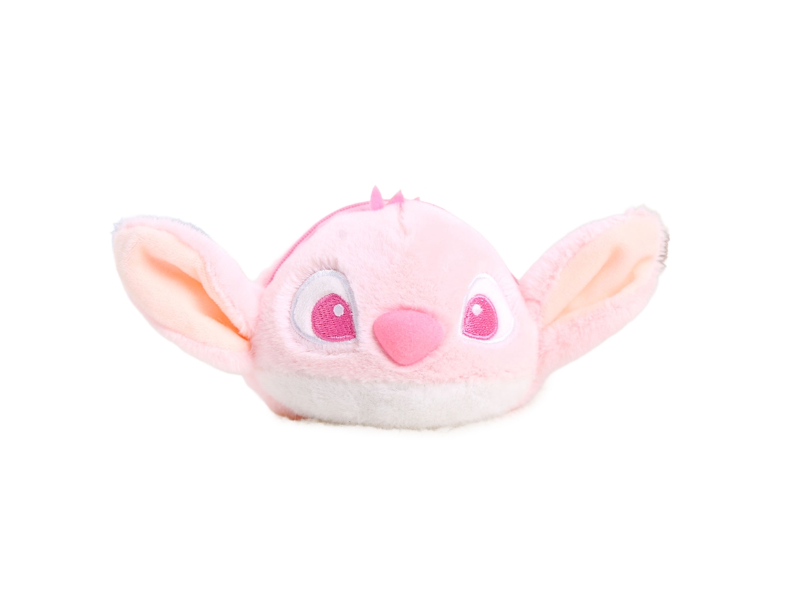 Cartera extra suave. Diseño de monstruo rosa. 10 cm.