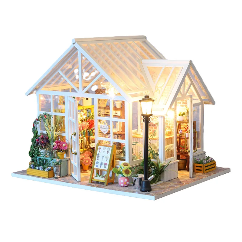 Kit De Mini Casa De Madera Para Armar, Modelo Artesanal.