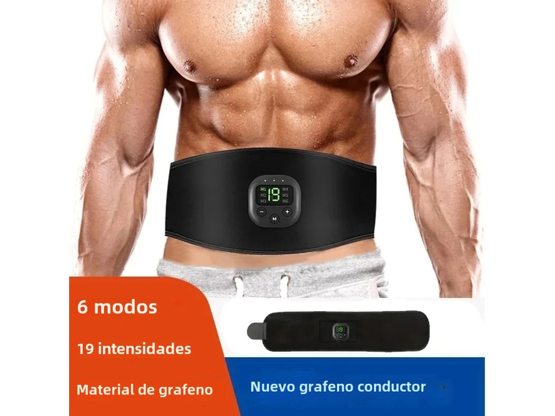 Cinta Modeladora de Cintura com Visor Digital Inteligente Ems e Massageador de Cintura de Silicone. MDUG