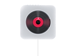 Reproductor de CD portátil con Bluetooth, montaje en pared, altavoces Hi-Fi integrados Siurn