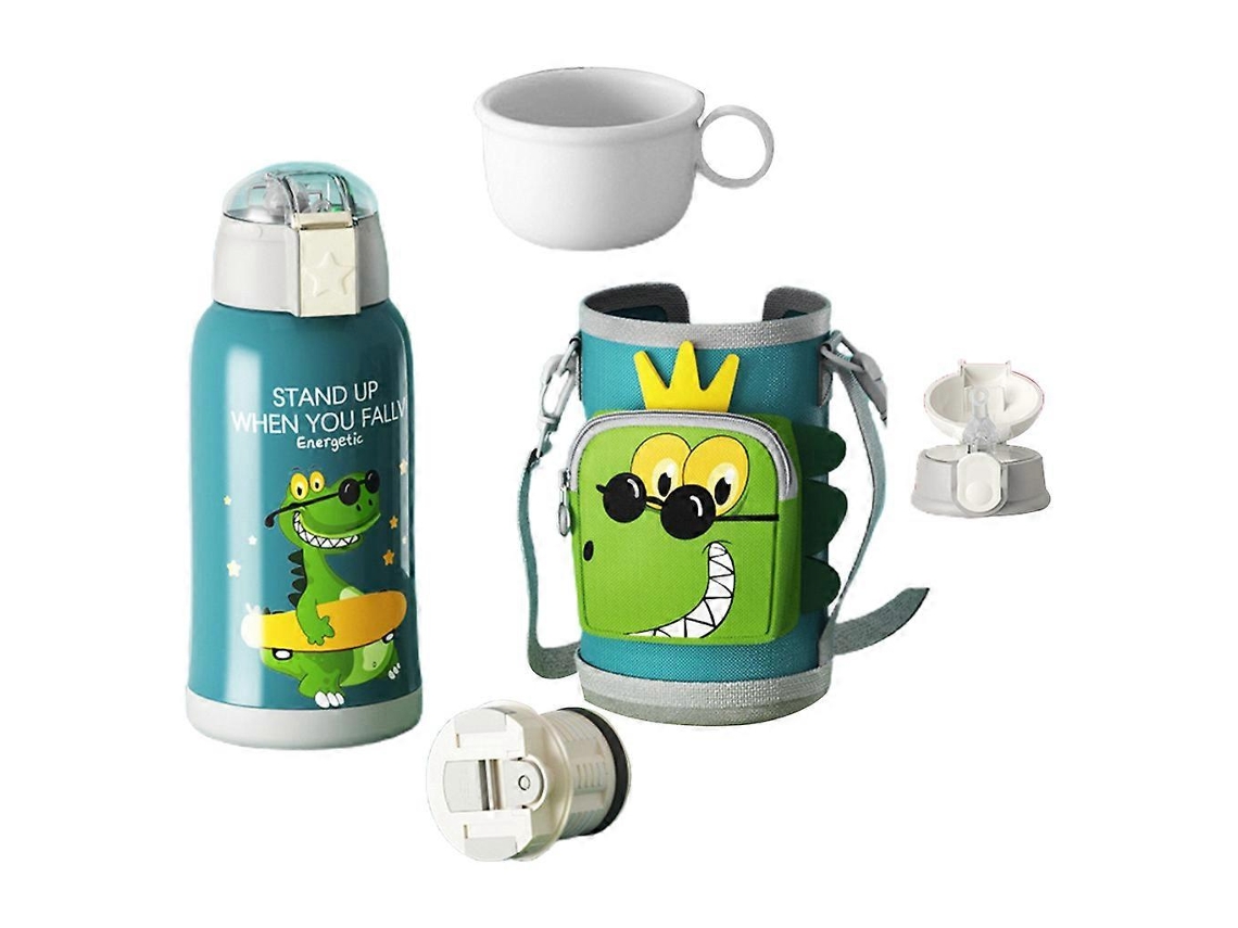 Botella térmica de acero inoxidable de 550 ml con diseño de animales, ideal para viajes y niños. Ly Ebike